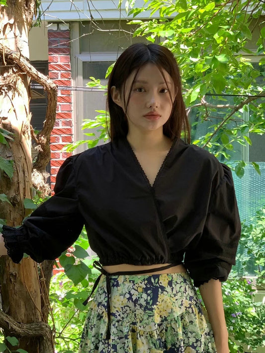 SoftAttire| 6PO No.6 Ava wrap blouse
