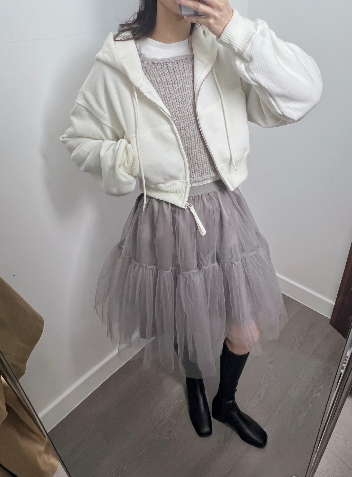 2PO 自留款|  0225016 TuTu midi skirt