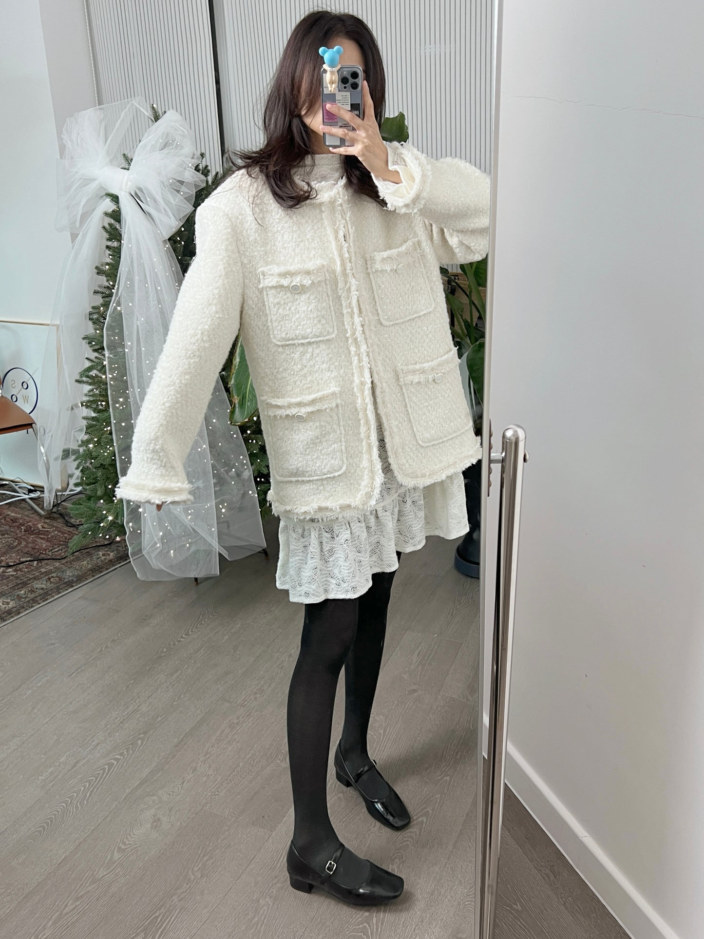 JanPO New Year’s Capsule  |  0125013 Ruffled lace dress (無內裡布）