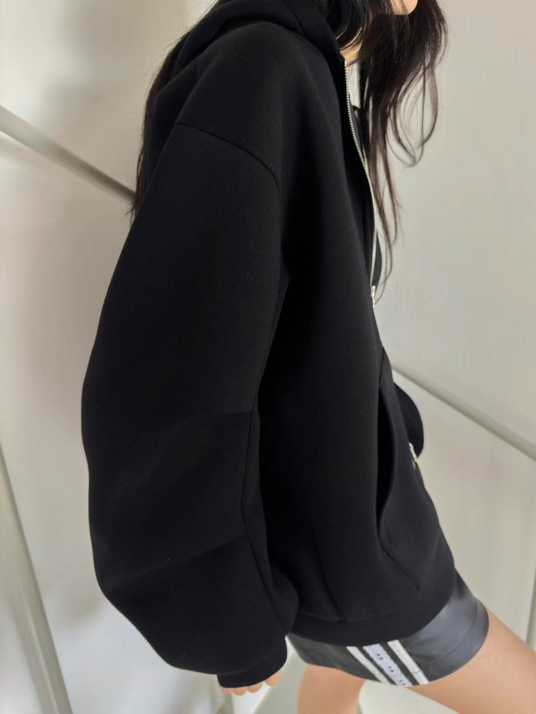 4PO ｜0425063 自留款/雙拉鏈挺身 Boyfriend Hoodie