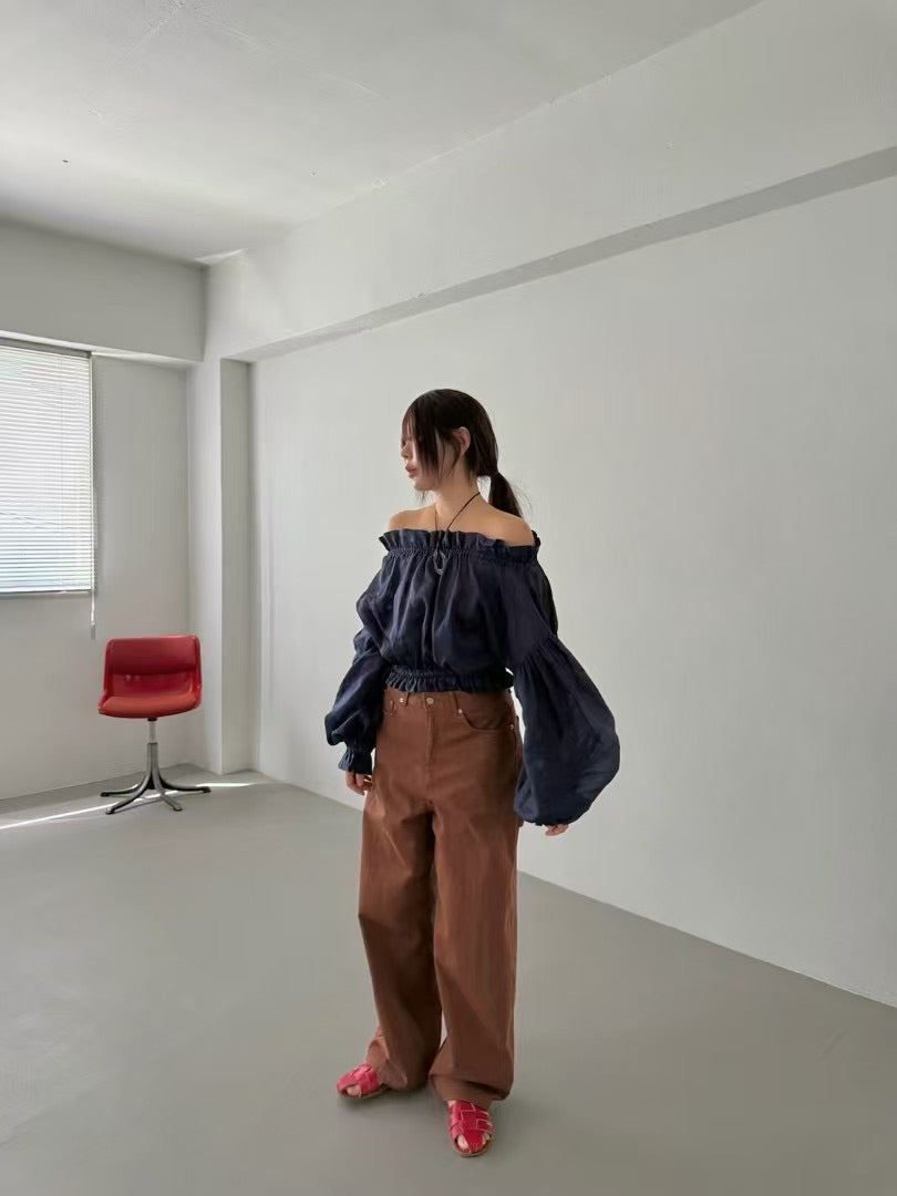 5PO 漂亮🤍美感款|0525081 One shoulder blouse