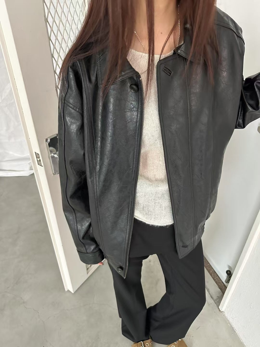2PO 推介款|  0225029 Faux leather jacket