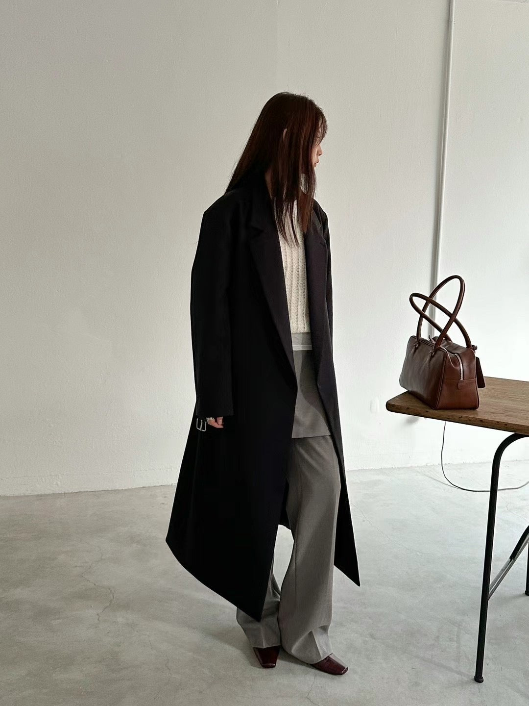 PreAW Classy｜0824AW11 長版西裝外套 (連布帶）