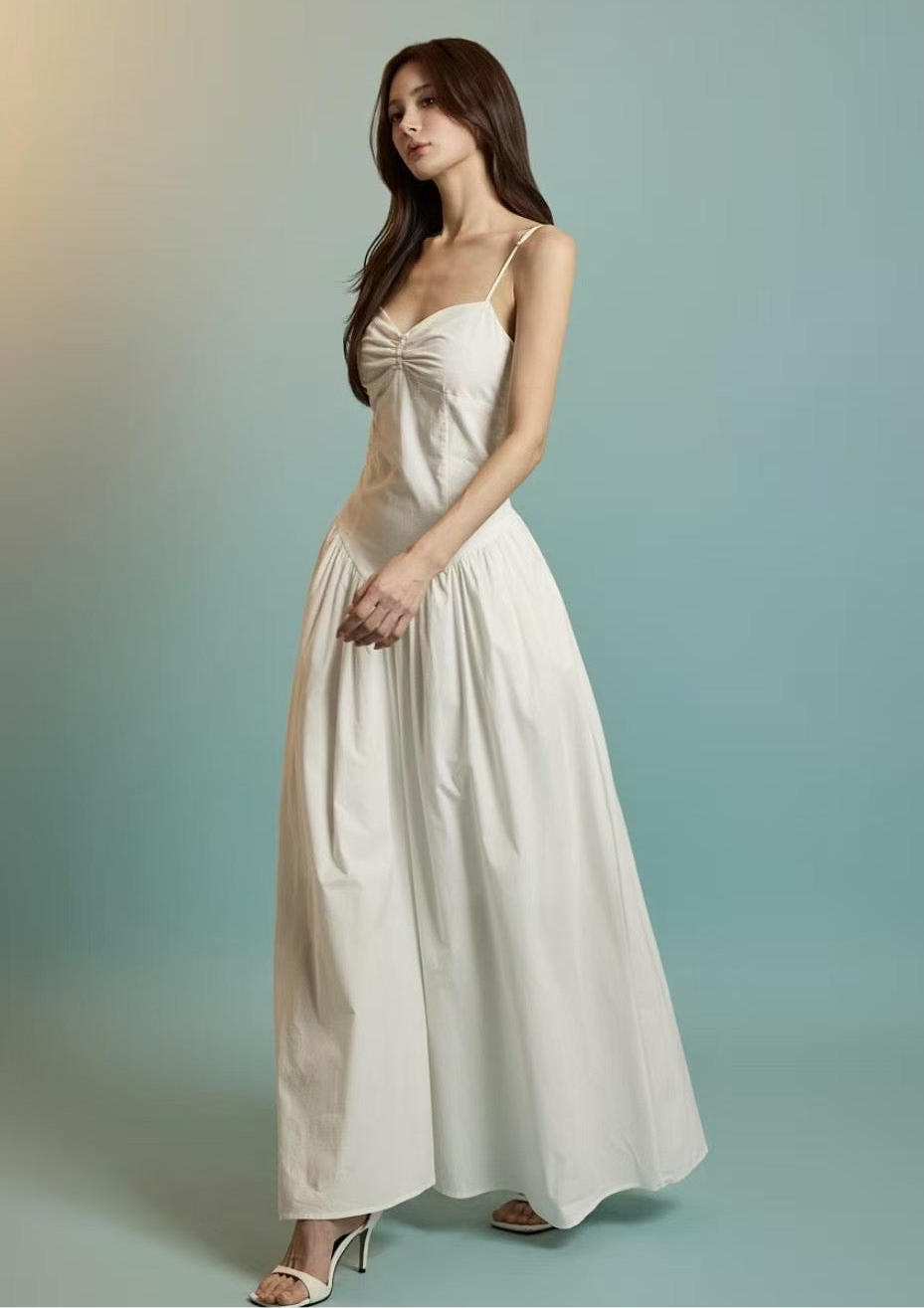 6PO 拖地款 ｜06250108 classy maxi dress ( 有袋）