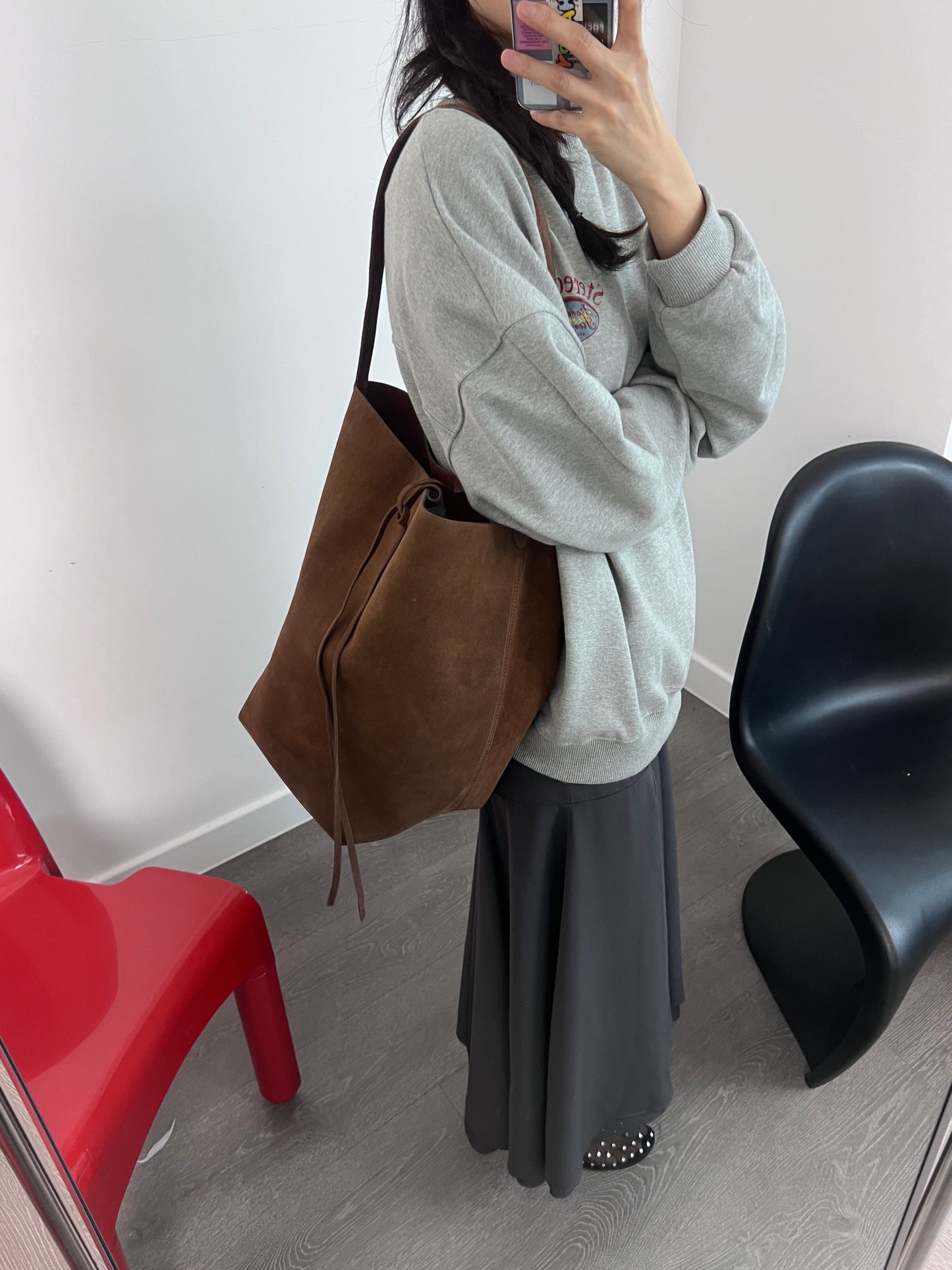 3PO|  BAG006  leather bucket bag