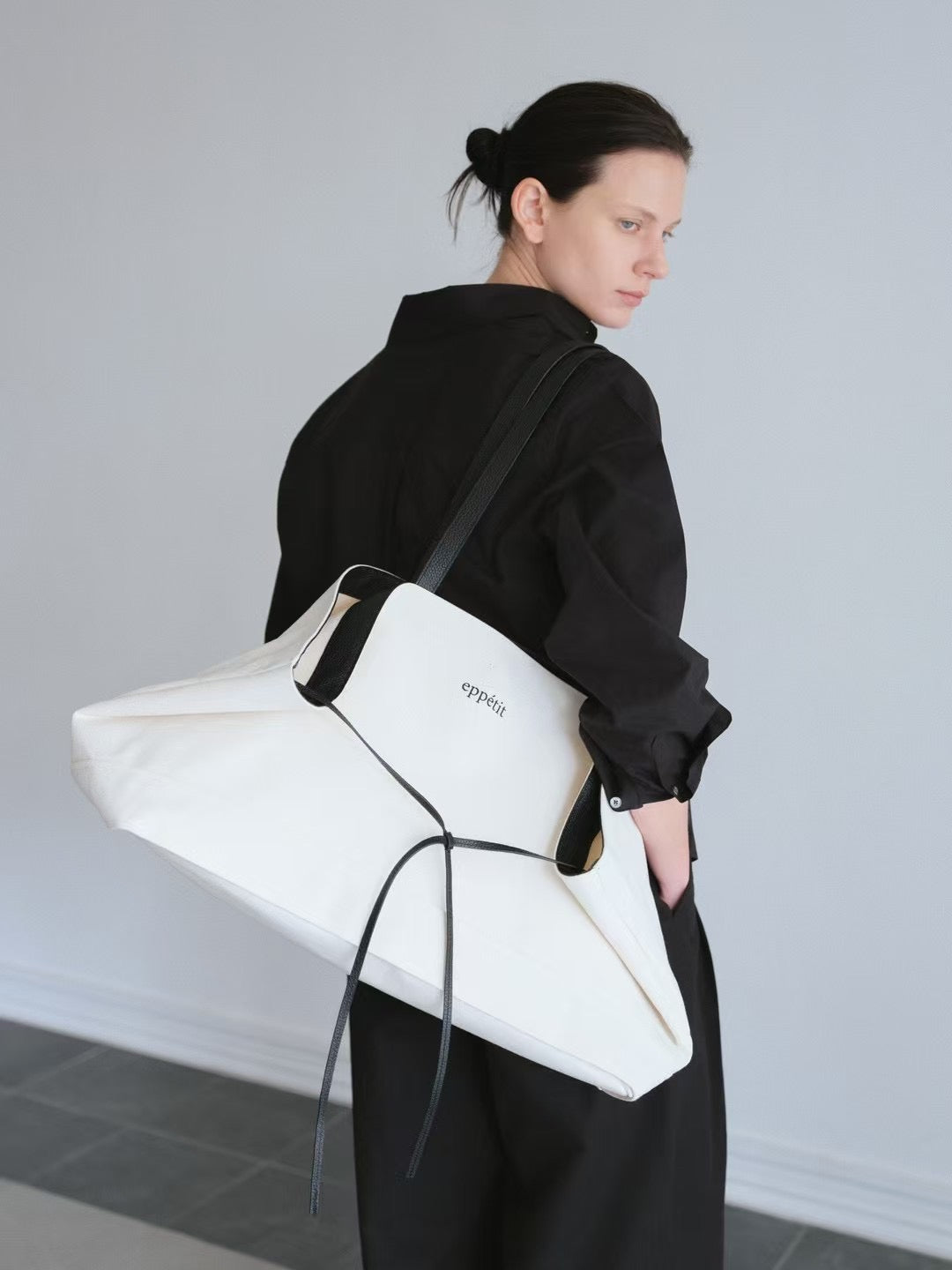 4 PO｜BAG008   Sailboat oversized tote bag