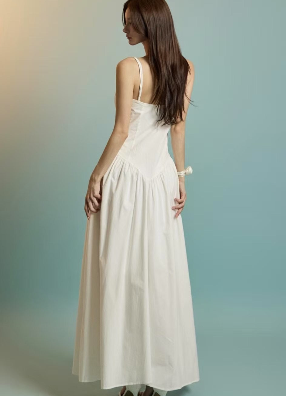 6PO 拖地款 ｜06250108 classy maxi dress ( 有袋）