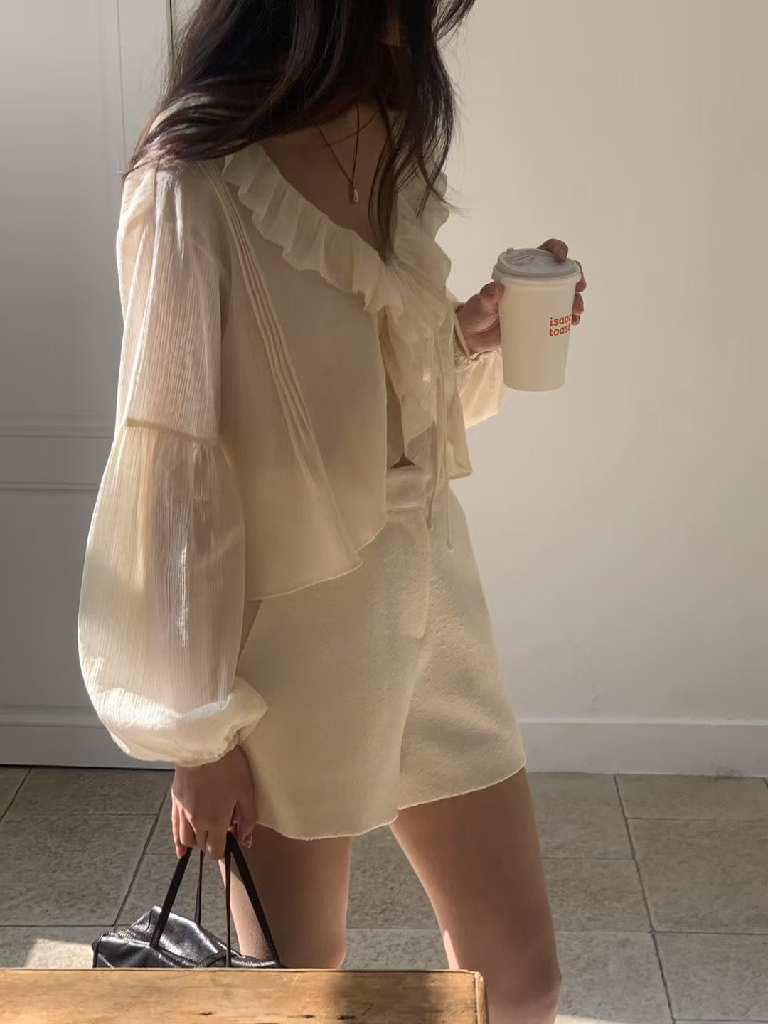 4PO ｜0425061 復活款漂亮遮手臂/Ruffled blouse