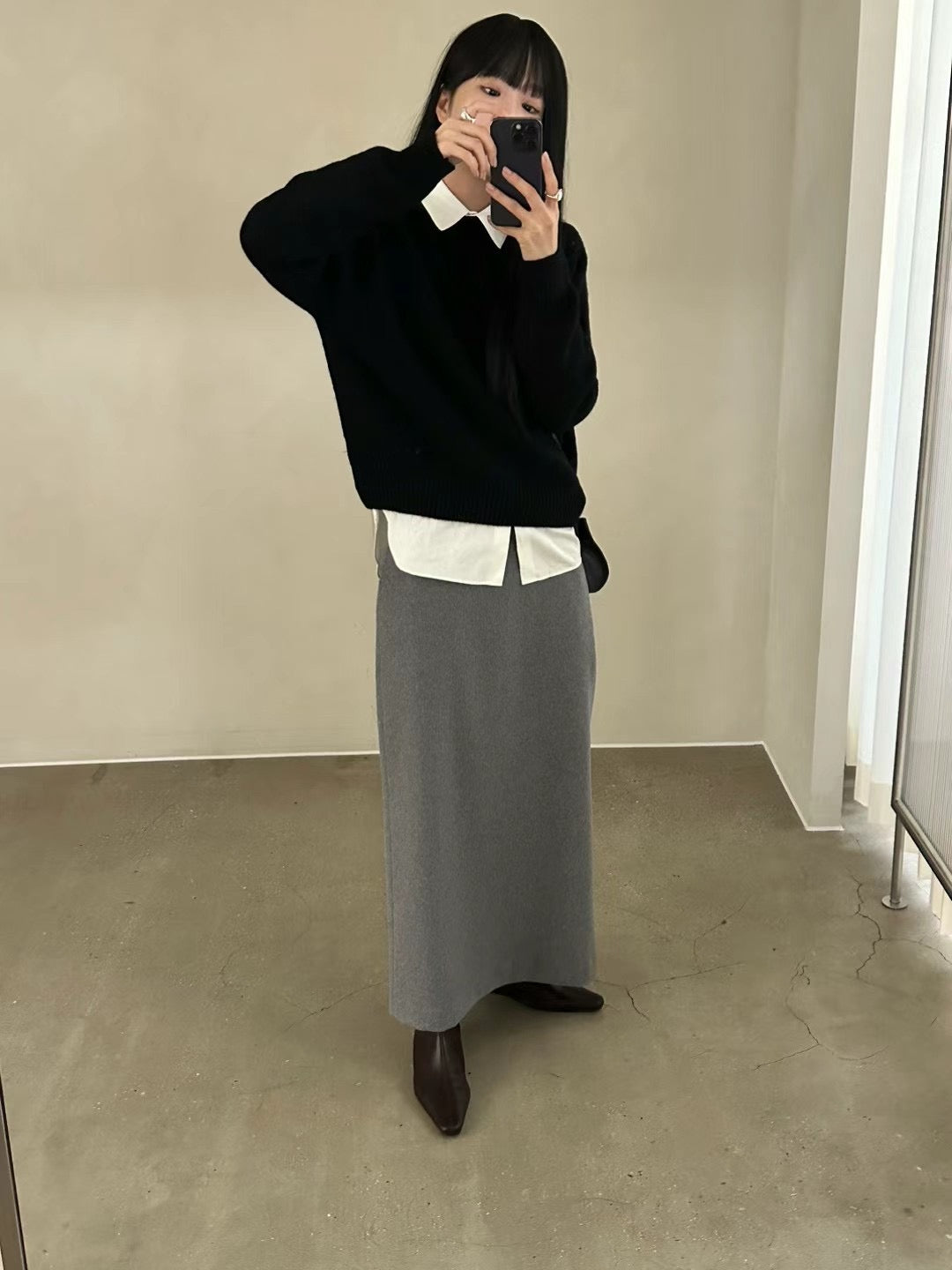 11月PO 顏色好靚自留｜ 1124123 小卷領無縫冷衫