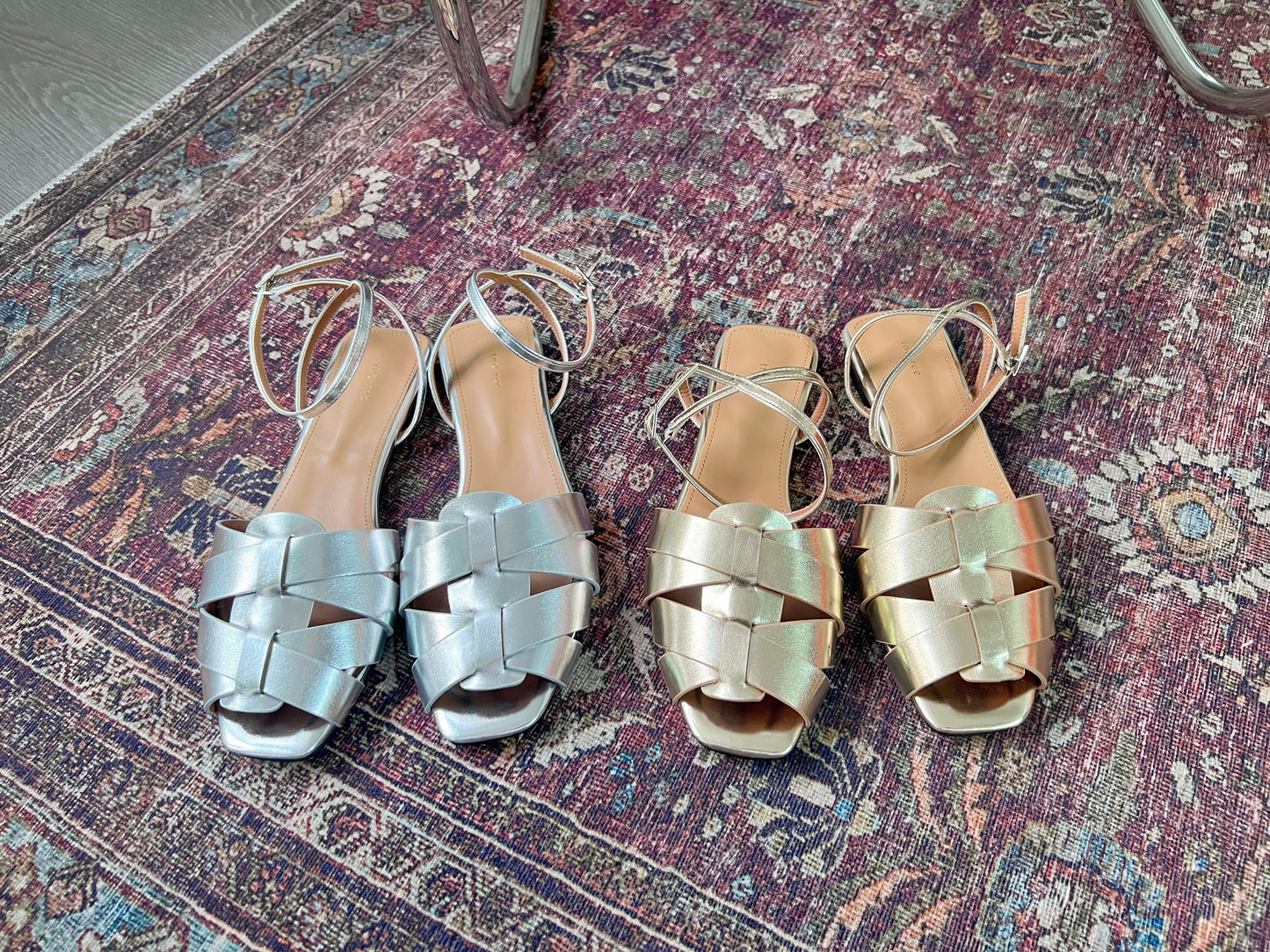 4PO | SH0045  自留款✨ Metallic Sandals