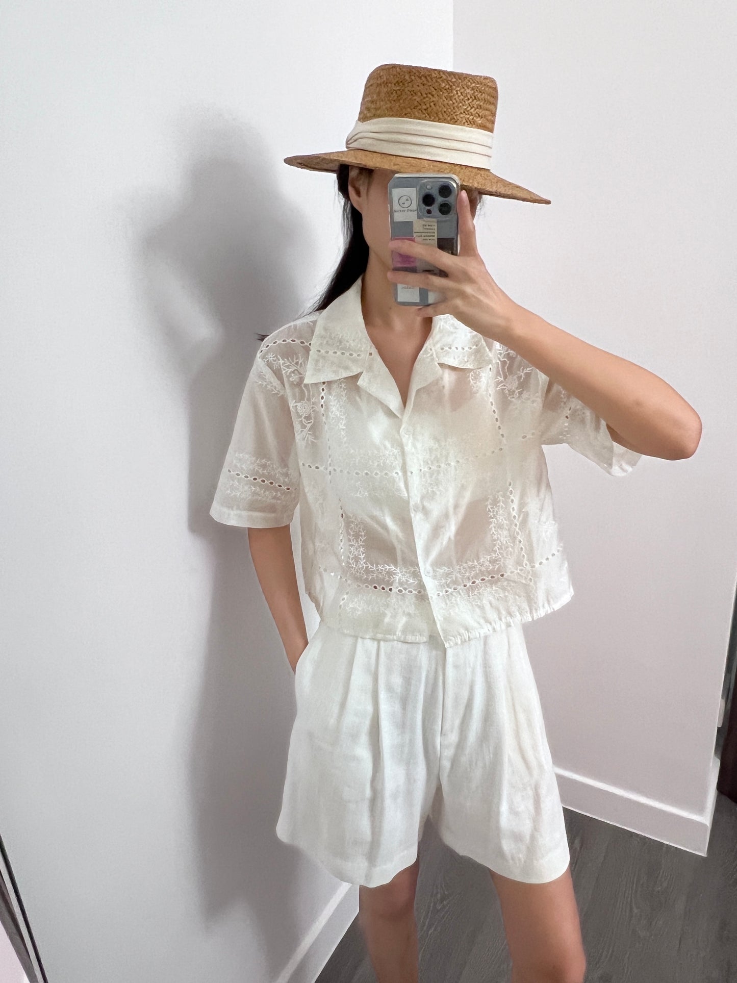 Sold out 7PO 自留款| No.6 Elsa lace cropped blouse