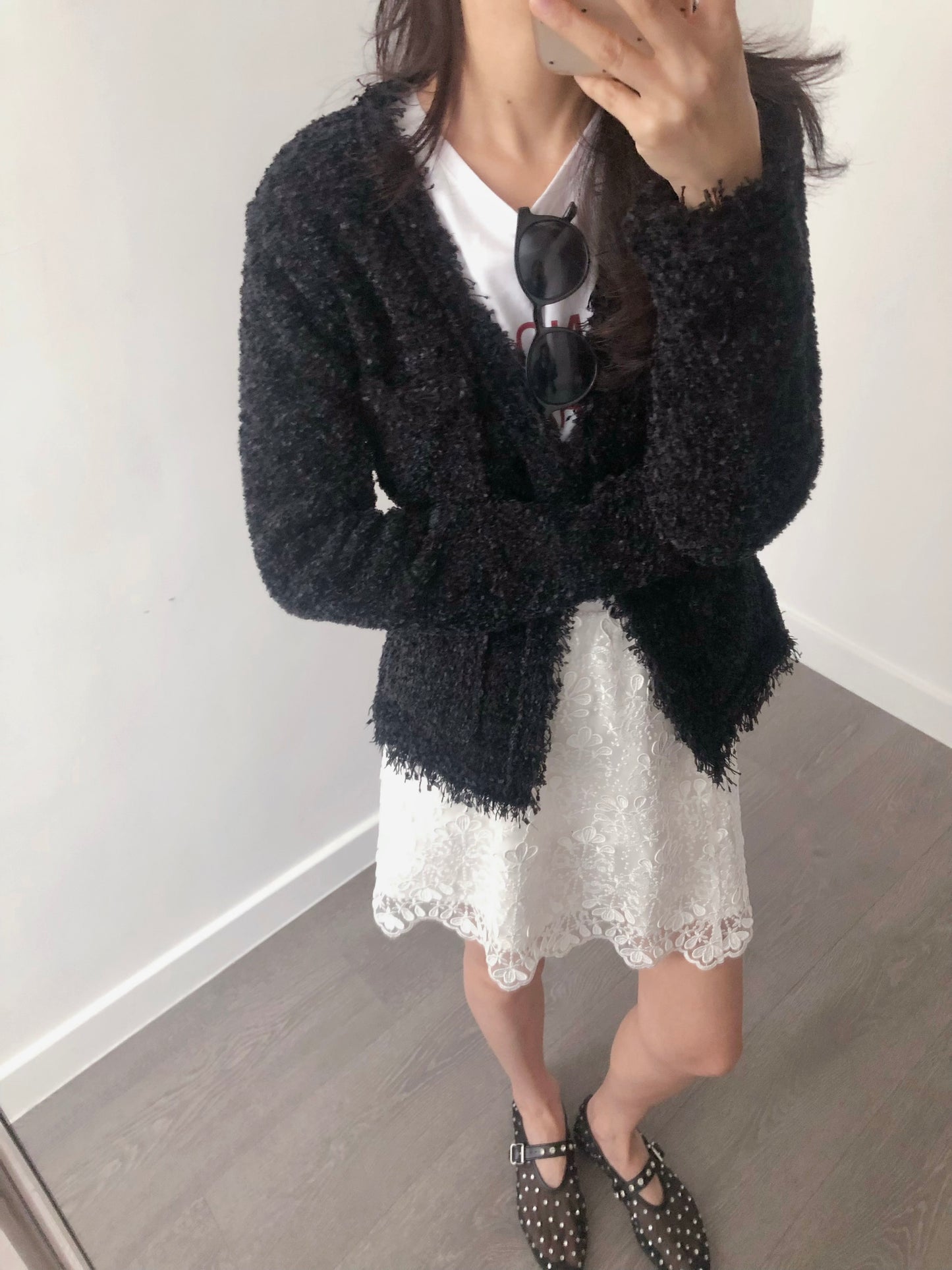 3 PO Hot pick｜0325032 3D花朵 lace skirt (長版短版）