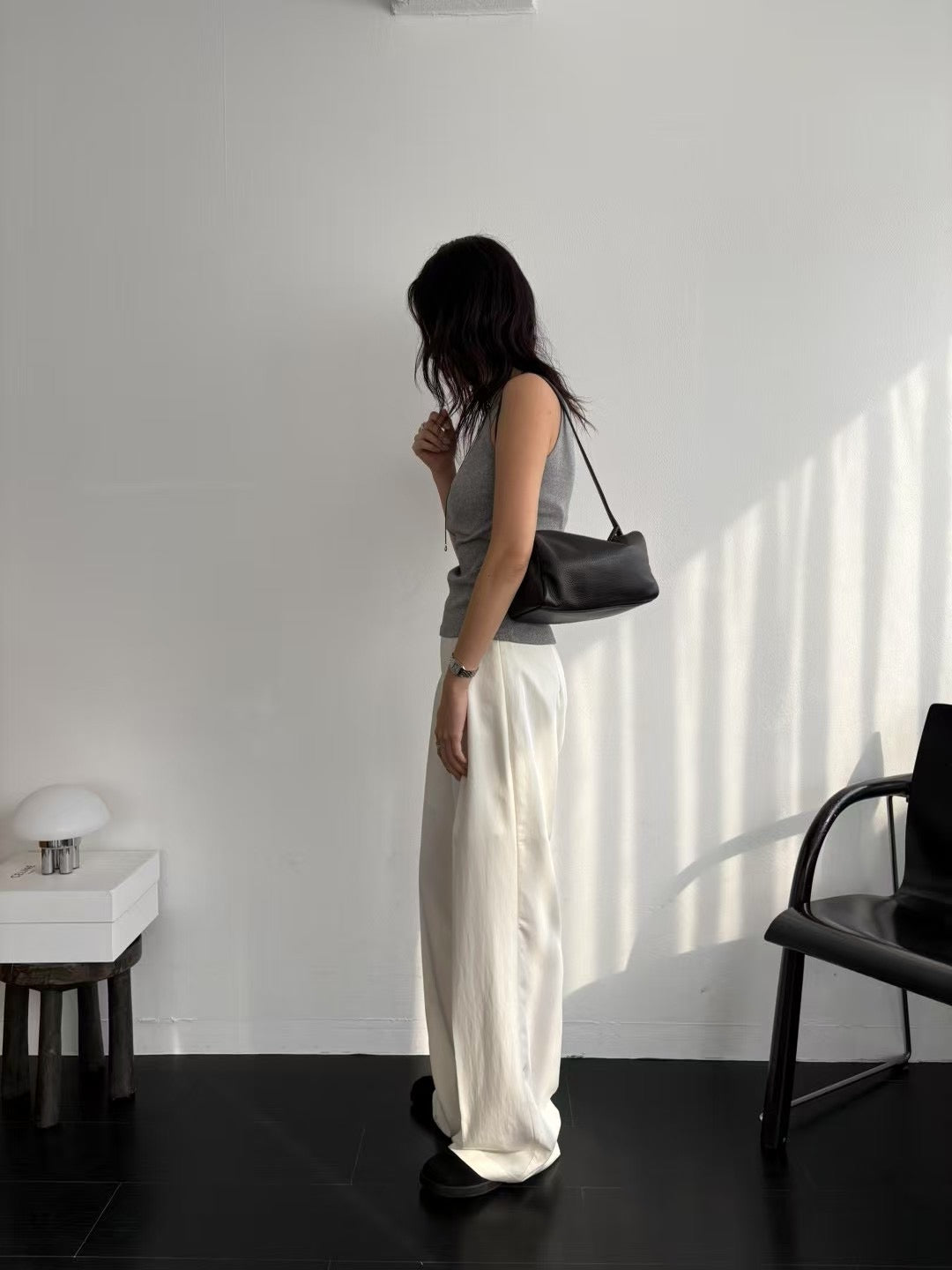 4PO|  BAG007   leather Pillow bag