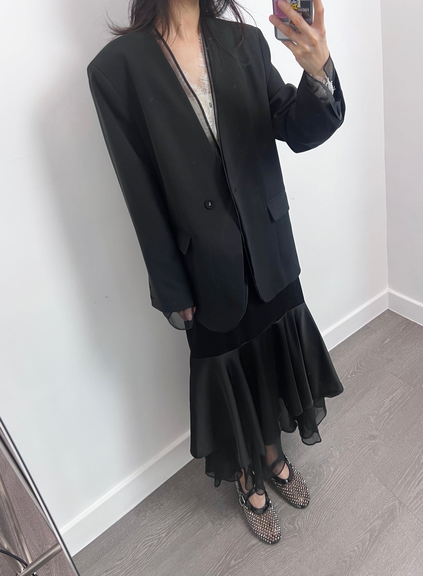 4PO ｜0425050 流行元素 ｜浪漫薄紗套裝