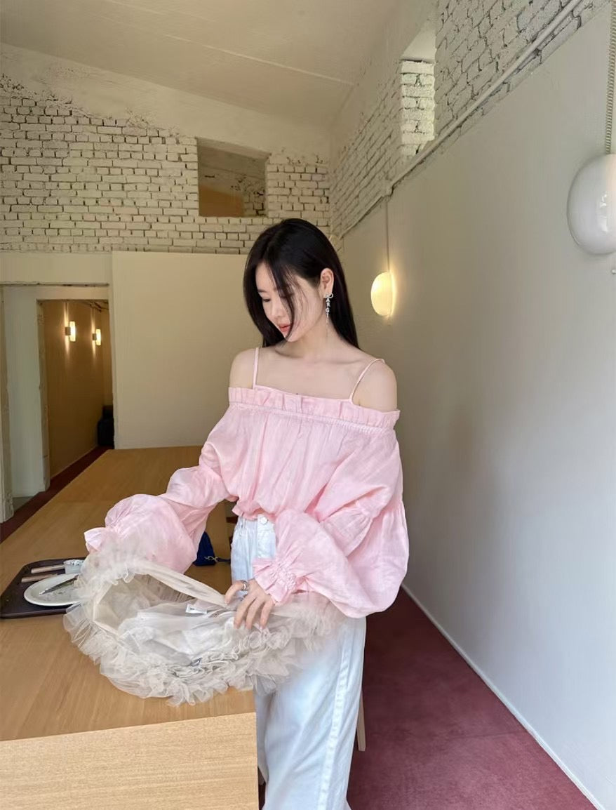 5PO 漂亮🤍美感款|0525081 One shoulder blouse