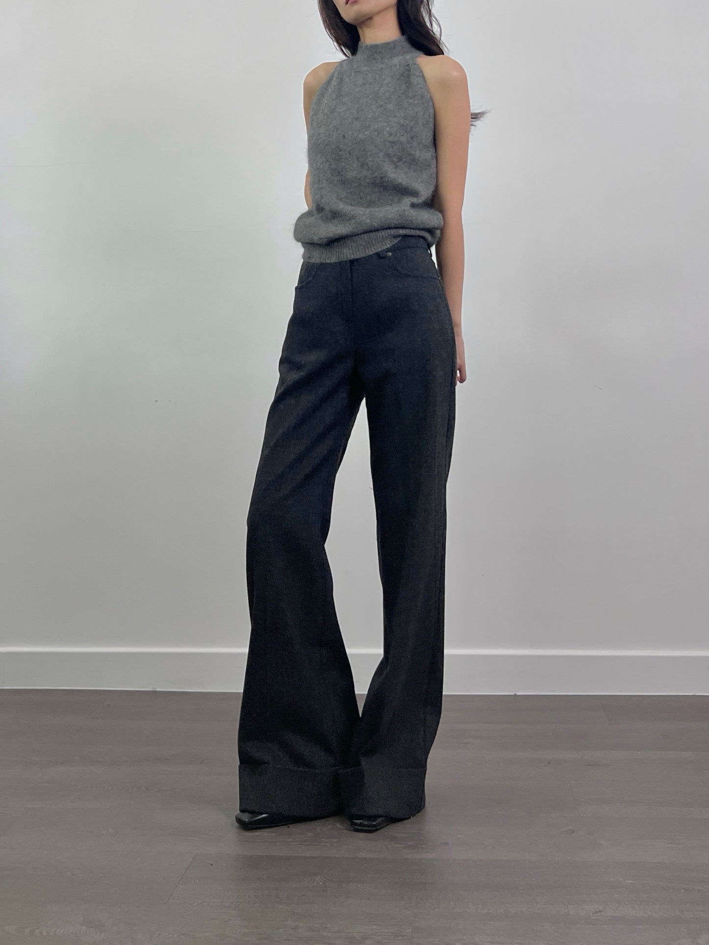 12PO 長腿神褲| 1224144 Herringbone cuffed trousers