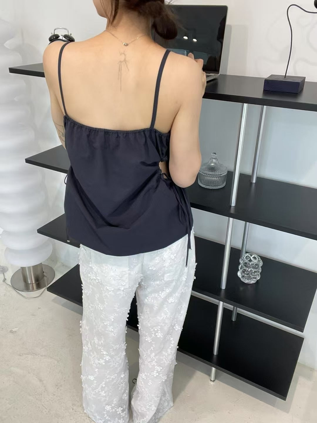 6PO 夏日浪漫🫧 | 06250115 立體花朵喱士長褲(中腰）