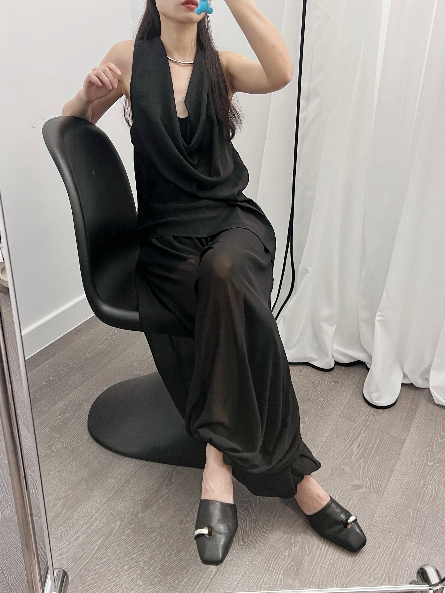 6PO 25Trend ｜06250111 Chiffon Aladdin pants