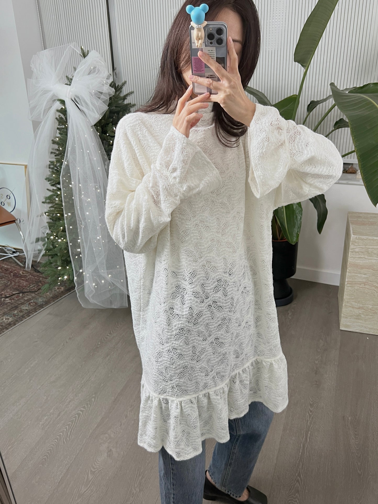 JanPO New Year’s Capsule  |  0125013 Ruffled lace dress (無內裡布）