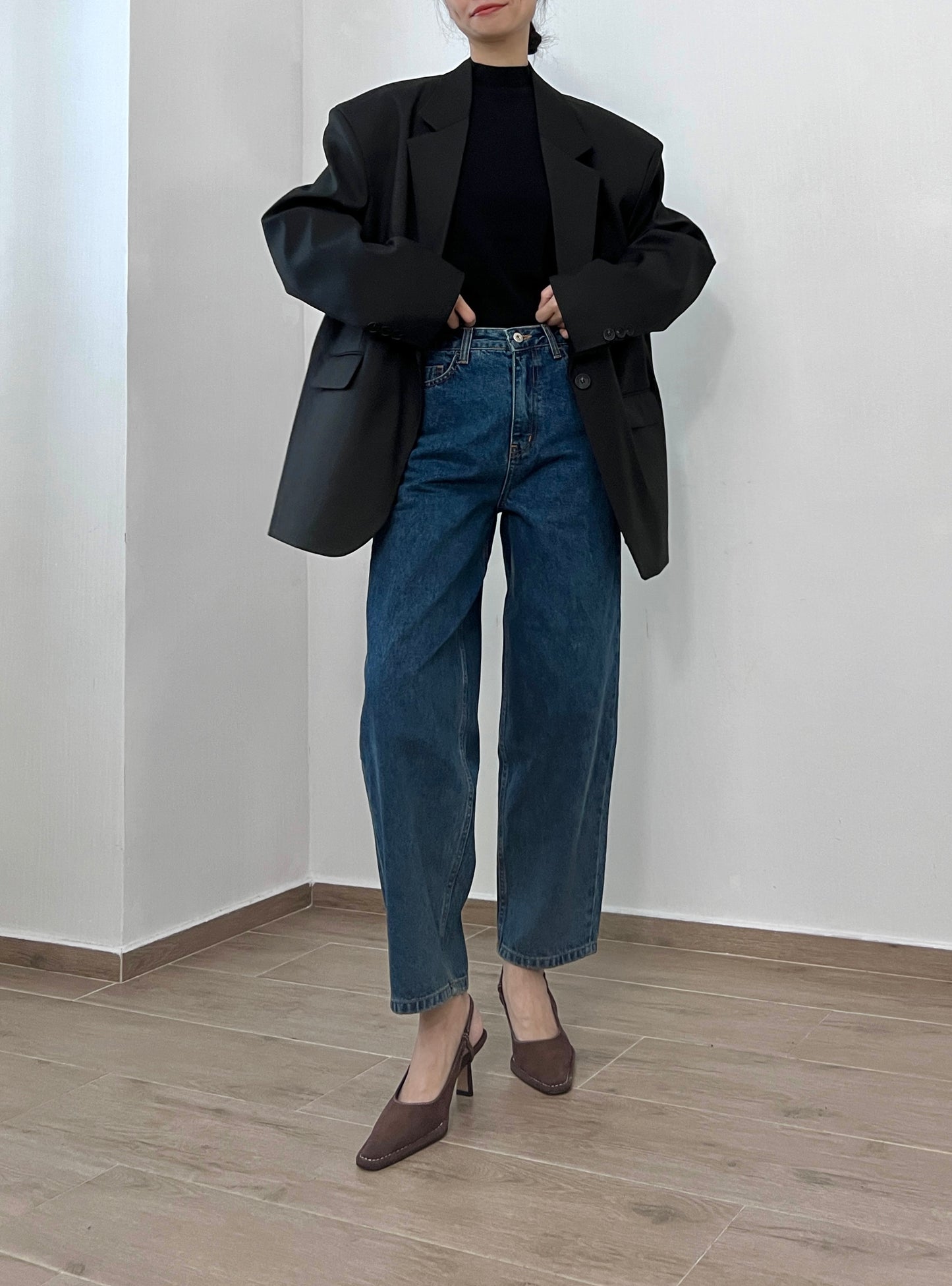 Sold out 立秋PO No.23 歐美街拍大熱 Boxy fit oversized blazer