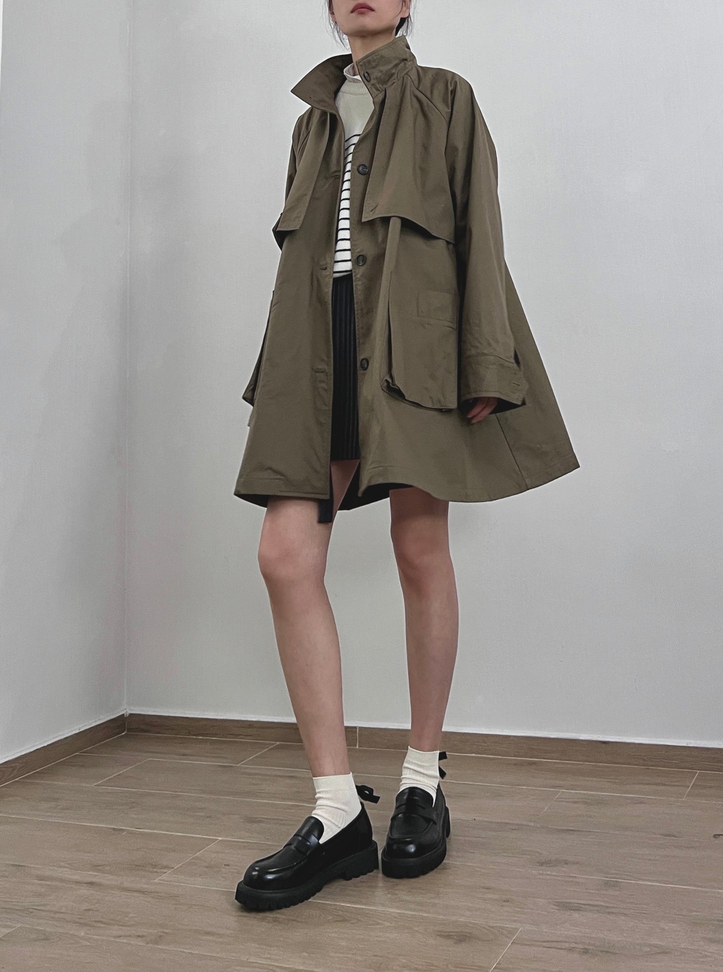 Sold out ✖️9月PO No.16 A line twill Parka jacket
