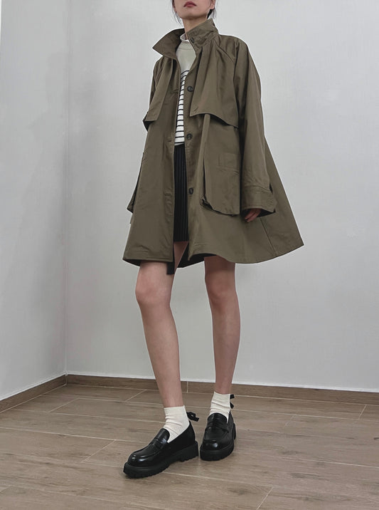 Sold out ✖️9月PO No.16 A line twill Parka jacket