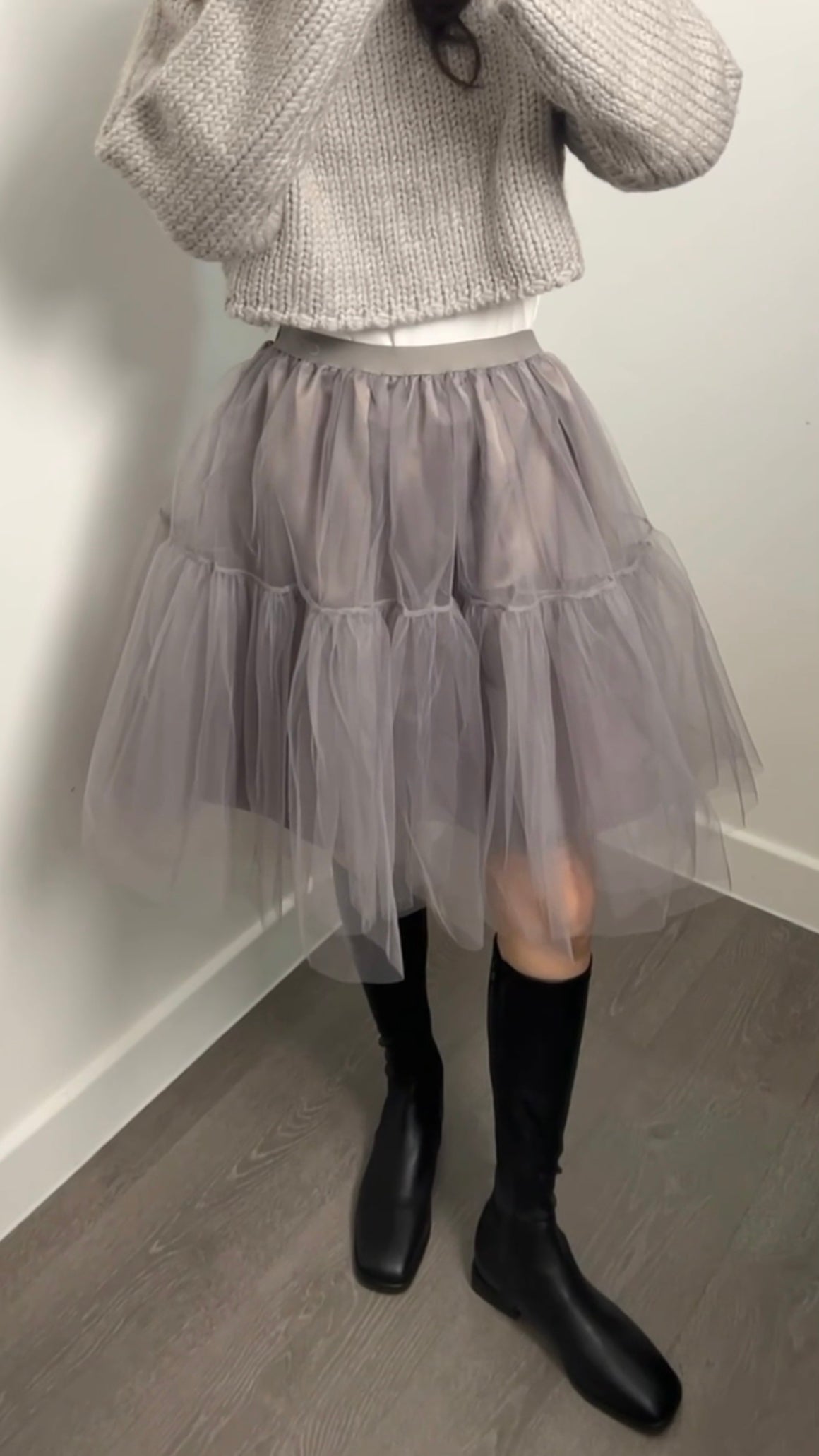 2PO 自留款|  0225016 TuTu midi skirt