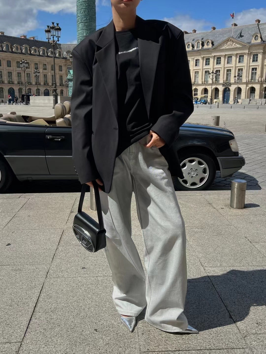 Sold out 立秋PO No.23 歐美街拍大熱 Boxy fit oversized blazer