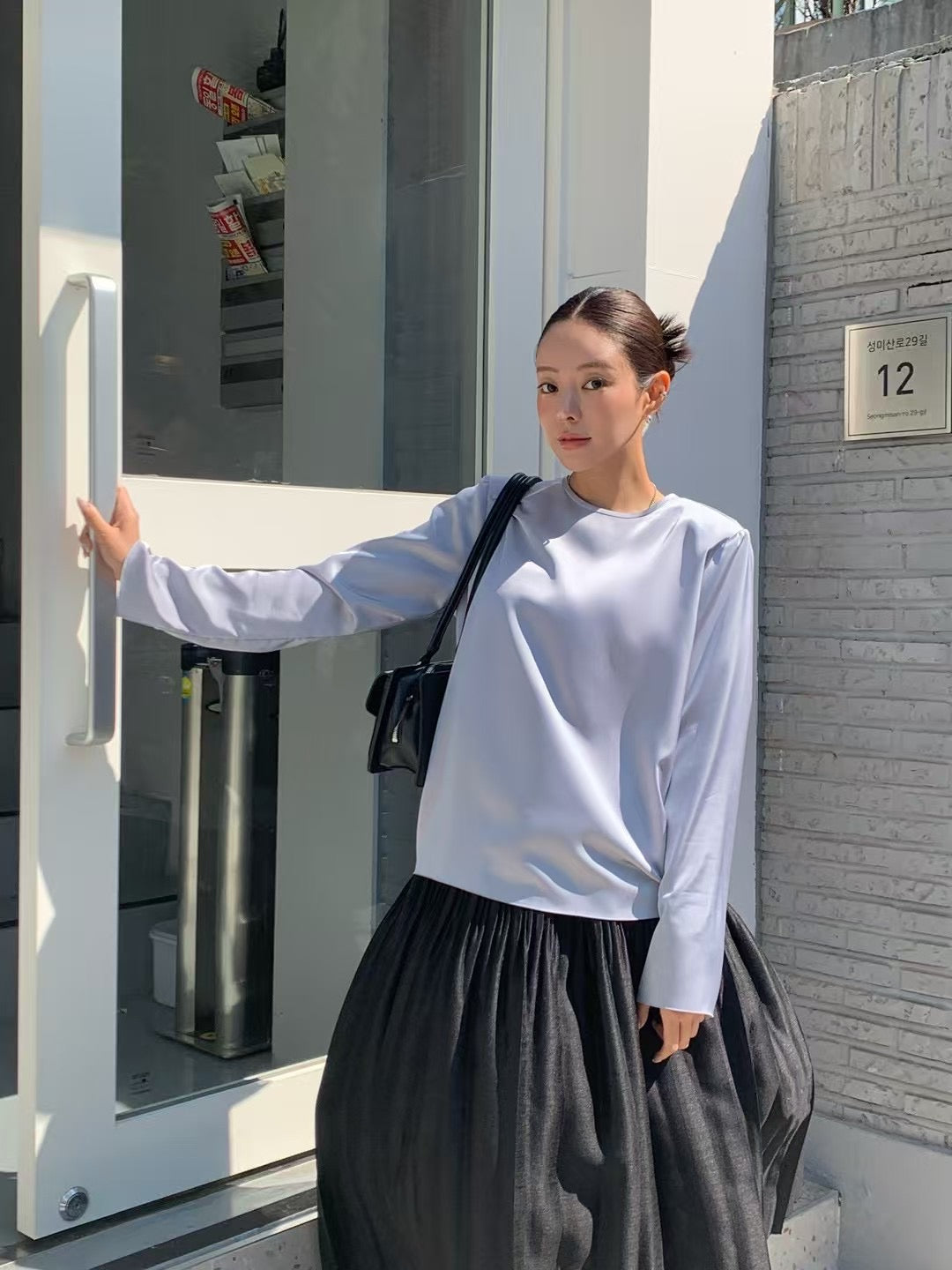 4PO ｜0425060 高質設計感/ 大裙擺百摺半身裙
