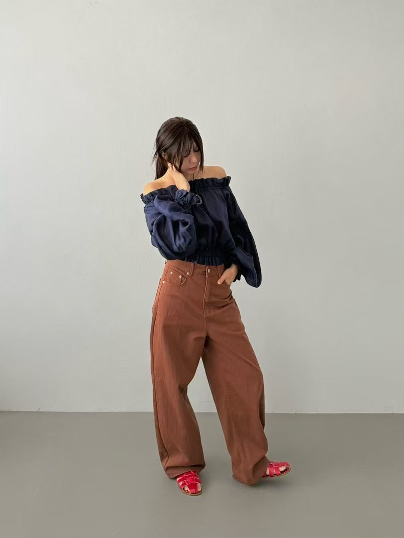 5PO 漂亮🤍美感款|0525081 One shoulder blouse