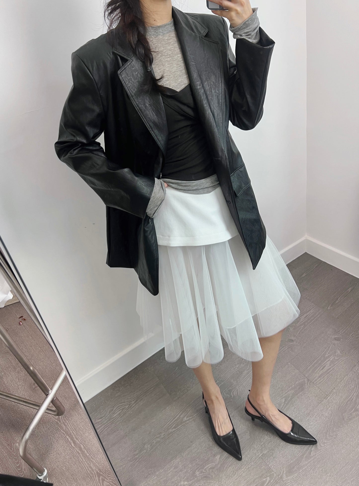 3 PO 2025流行款｜0325039 Sheer tulle skirt