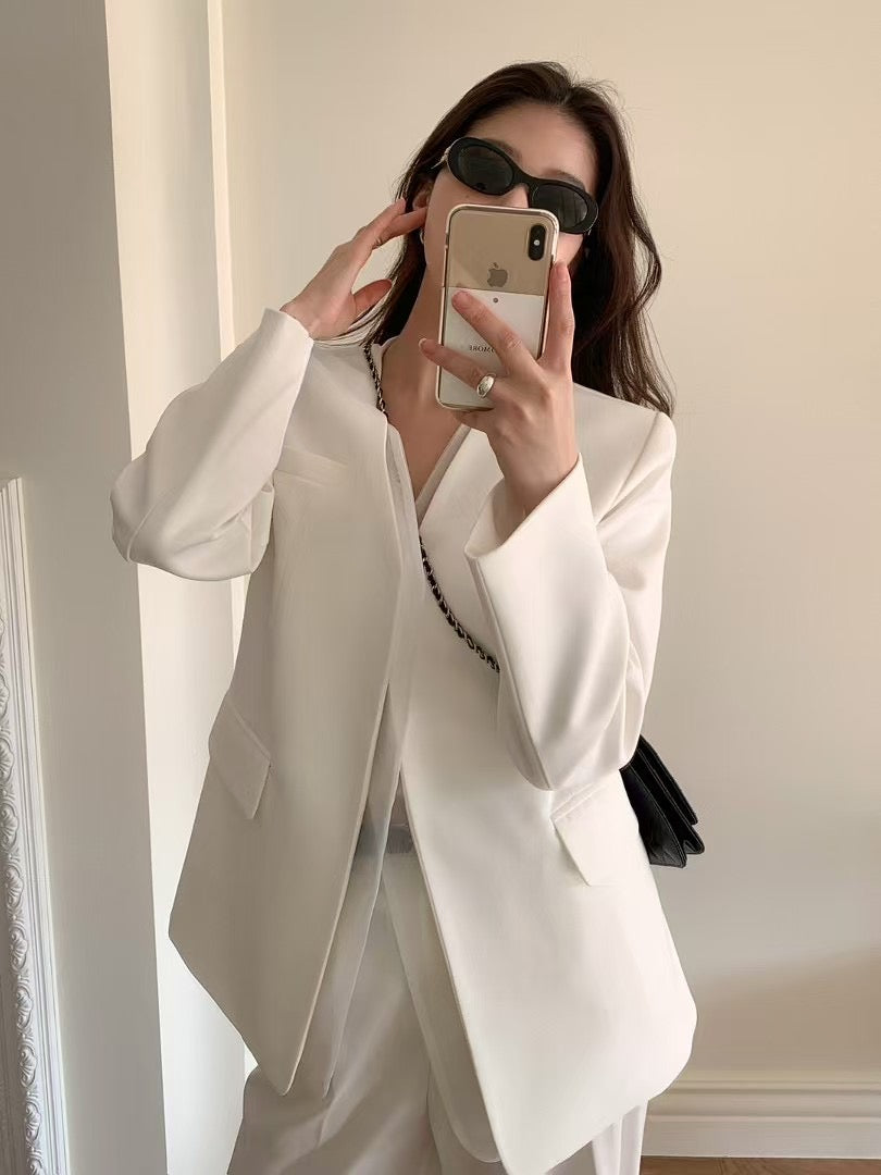 3 PO Hot pick｜0325031 Sheer Trim jacket set