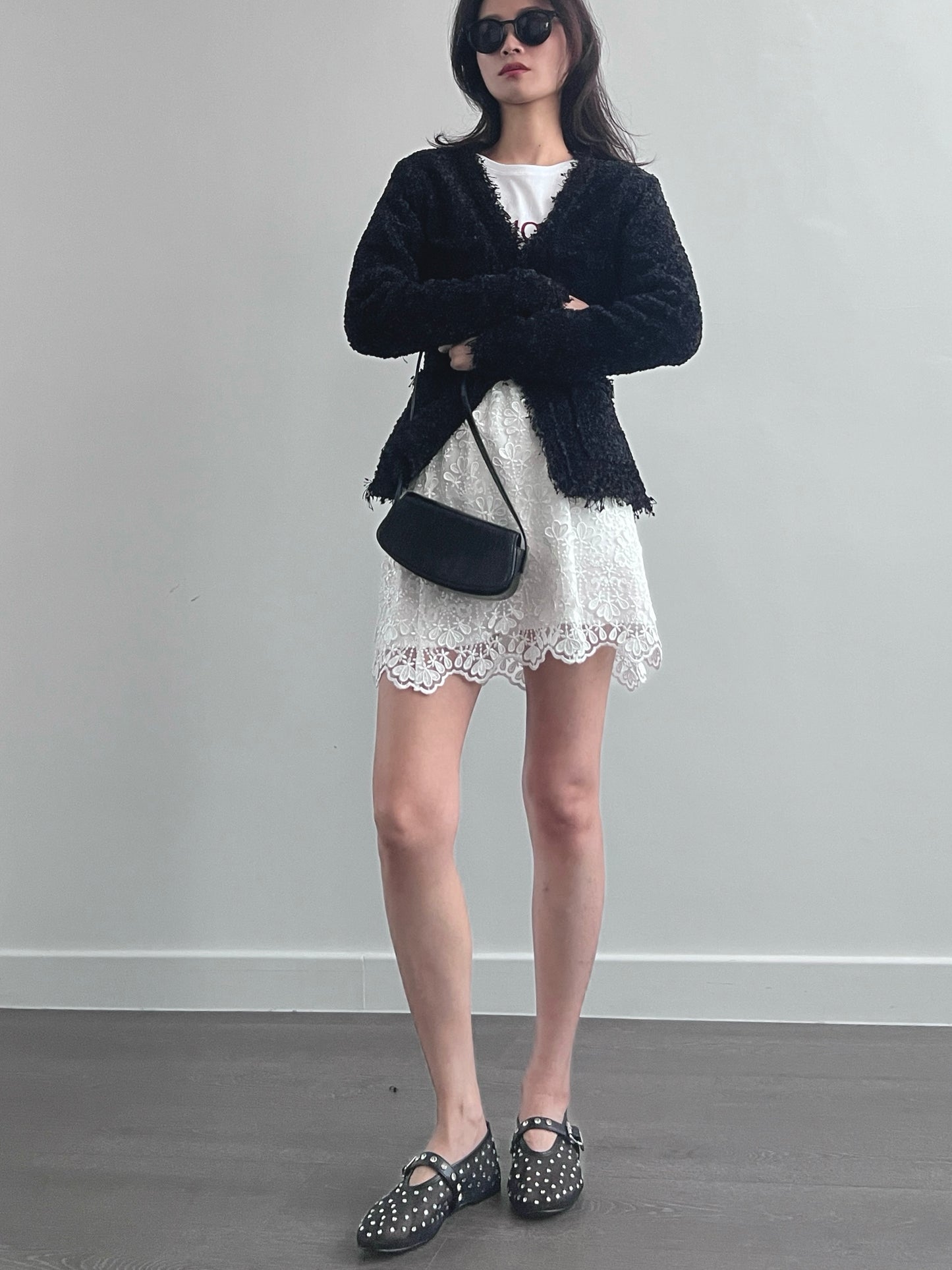 3 PO Hot pick｜0325032 3D花朵 lace skirt (長版短版）