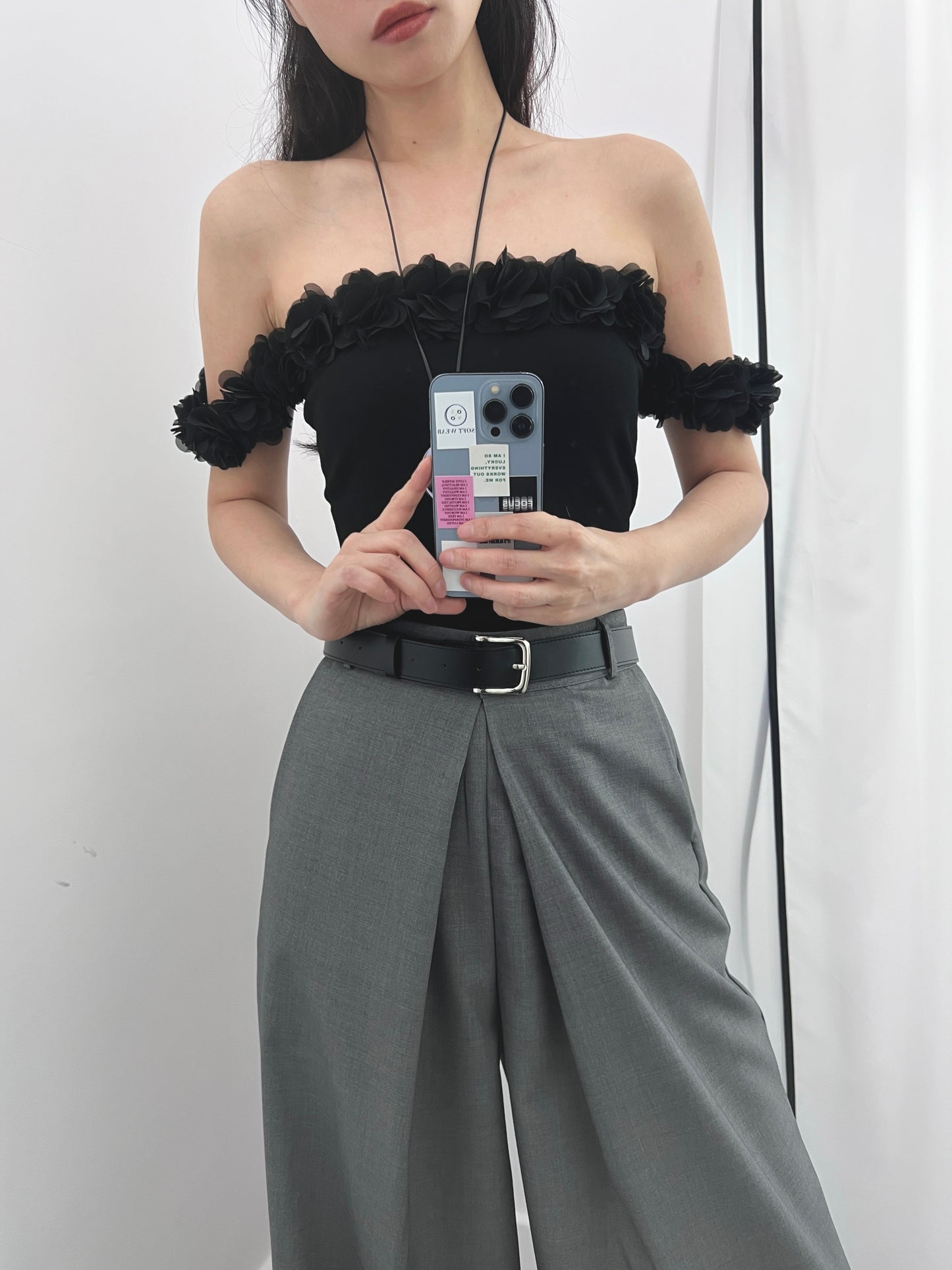 7PO 自留款 | 07250136 花朵off shoulder top