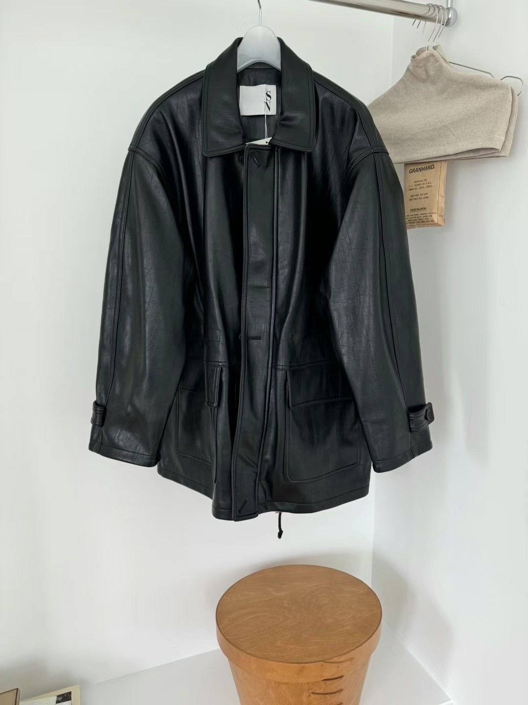 10 PO | 1024076自留 Parka款Faux 皮褸