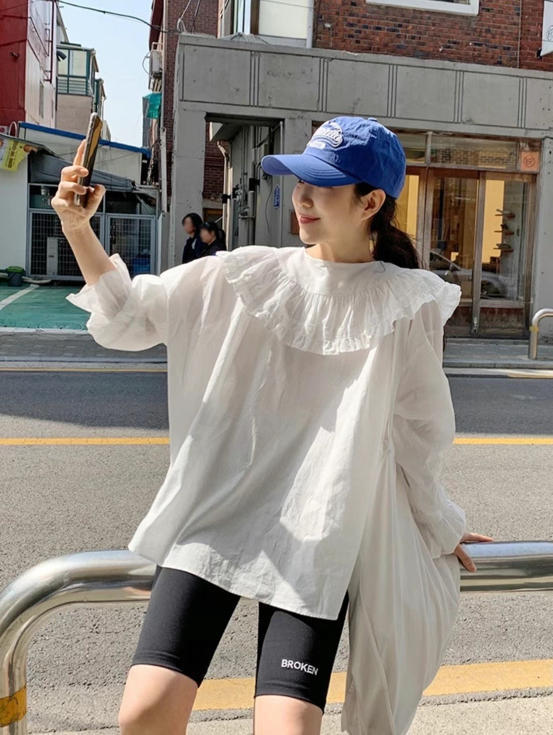 PreAW 孔孝真style ｜0824AW06 Ruffled blouse