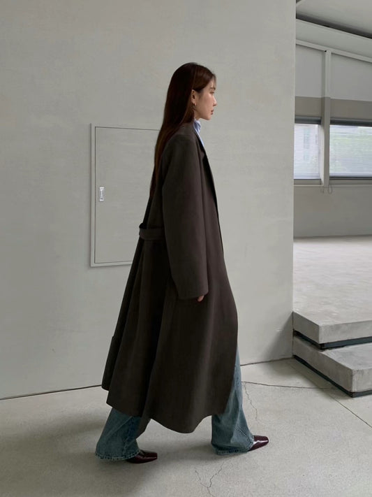 PreAW Classy｜0824AW11 長版西裝外套 (連布帶）