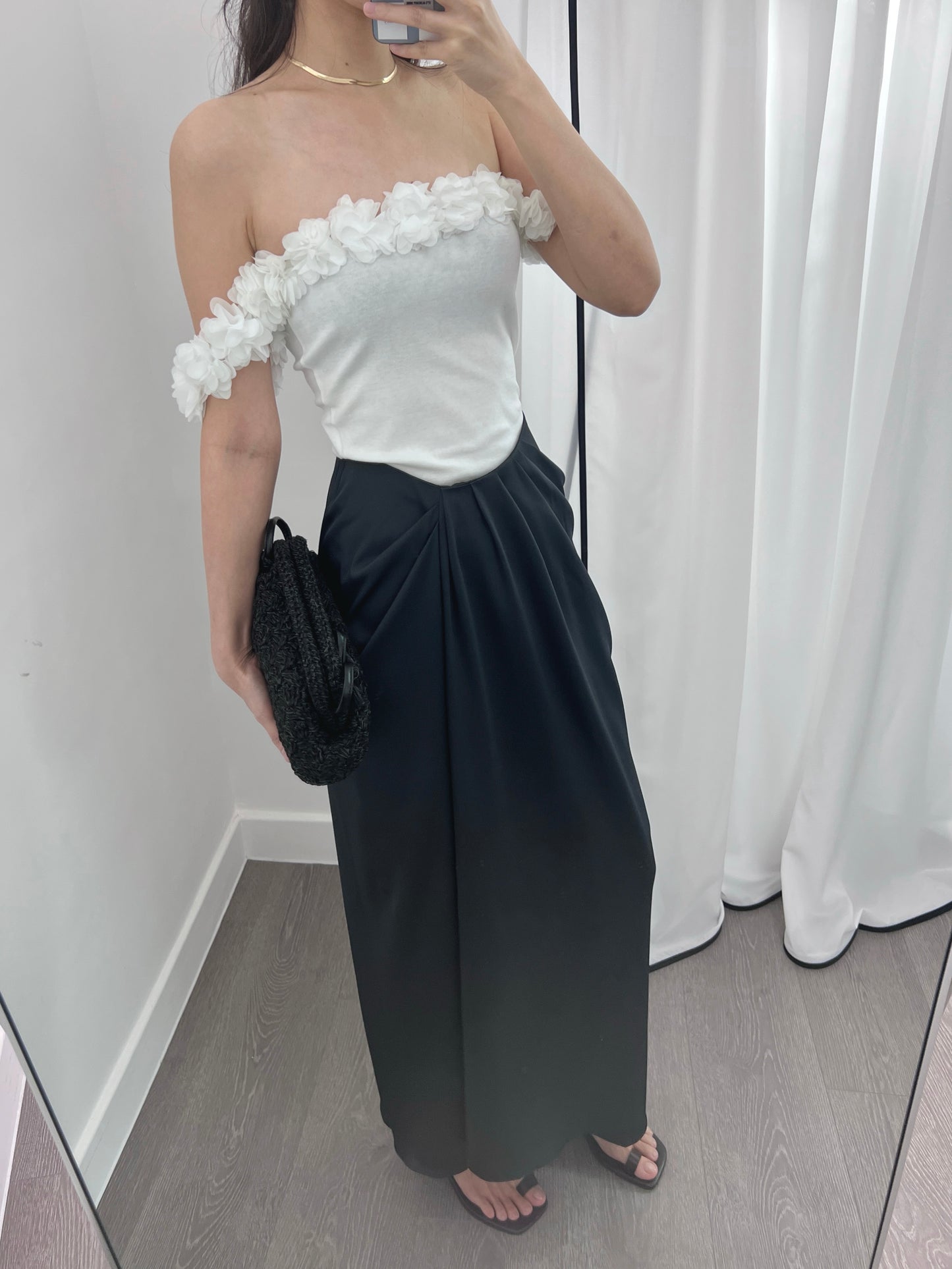 7PO 自留款 | 07250136 花朵off shoulder top