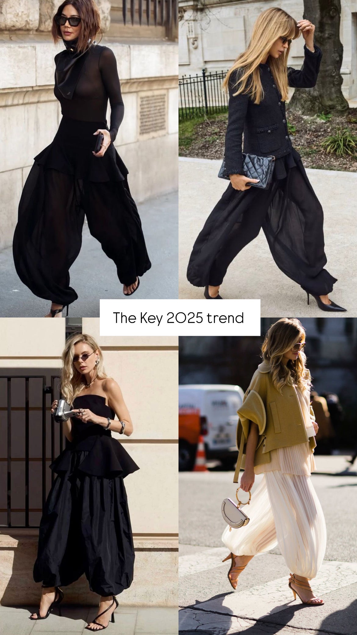 6PO 25Trend ｜06250111 Chiffon Aladdin pants