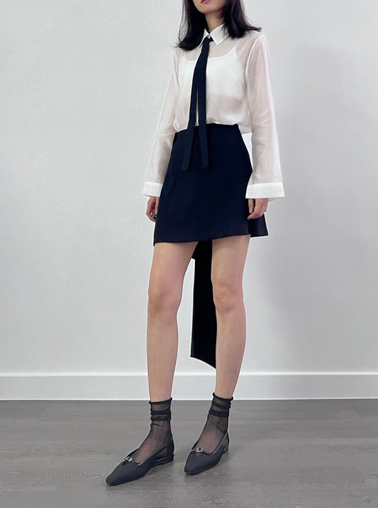 Sold out 24 Spring Calssy See through shirt ( with tie)