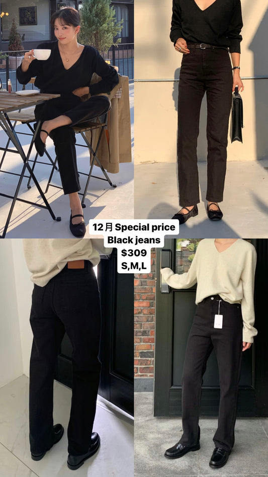 Sold out 12月Special price Black jeans