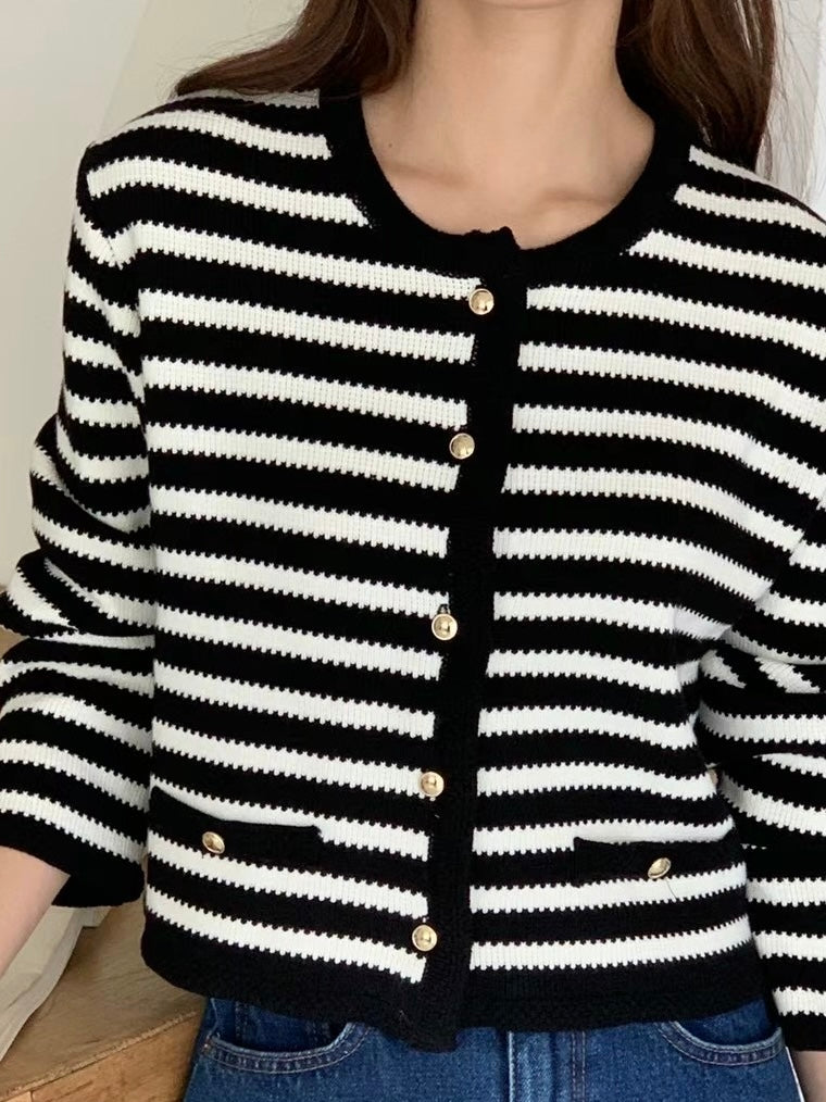 Sold out 24 Spring 棉質條子Cardigan