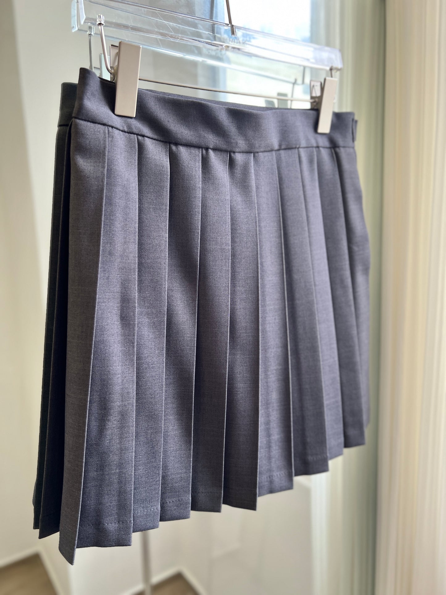 Sold out ✖️9月PO No.17 Belt waist pleated mini skirt