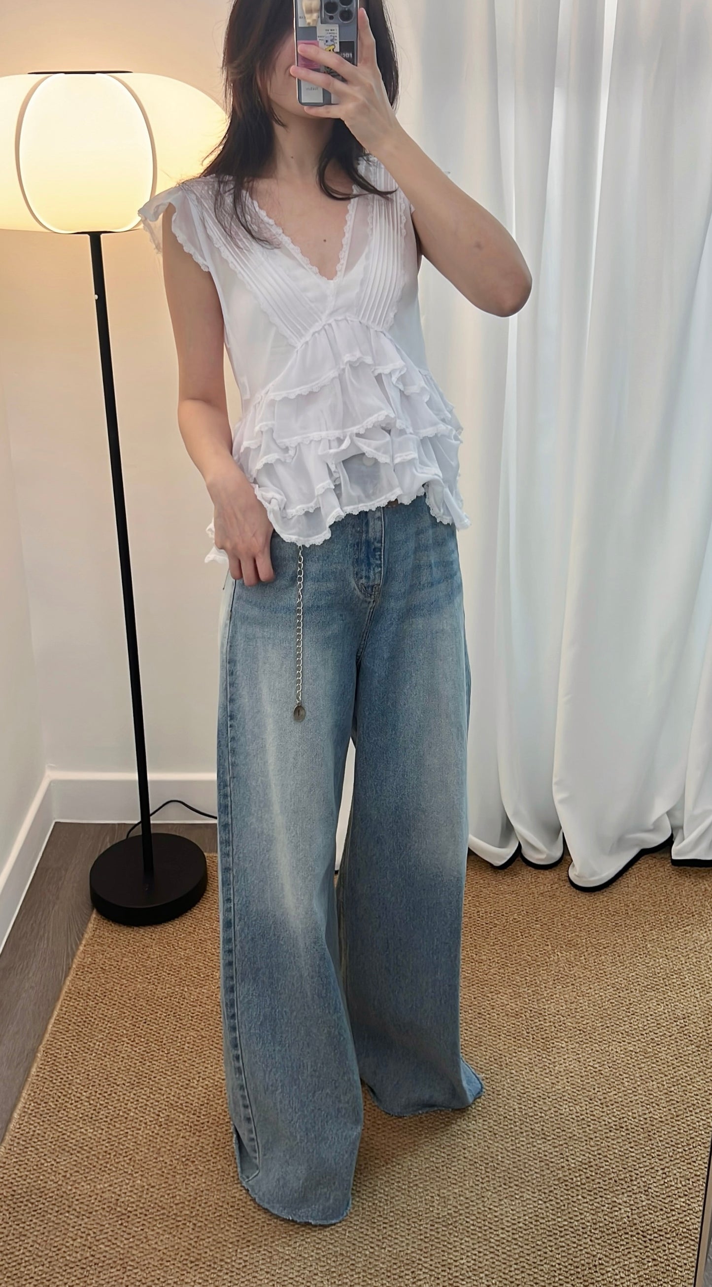 5PO
  超級熱賣款|0525086 美感飄逸Ruffles top