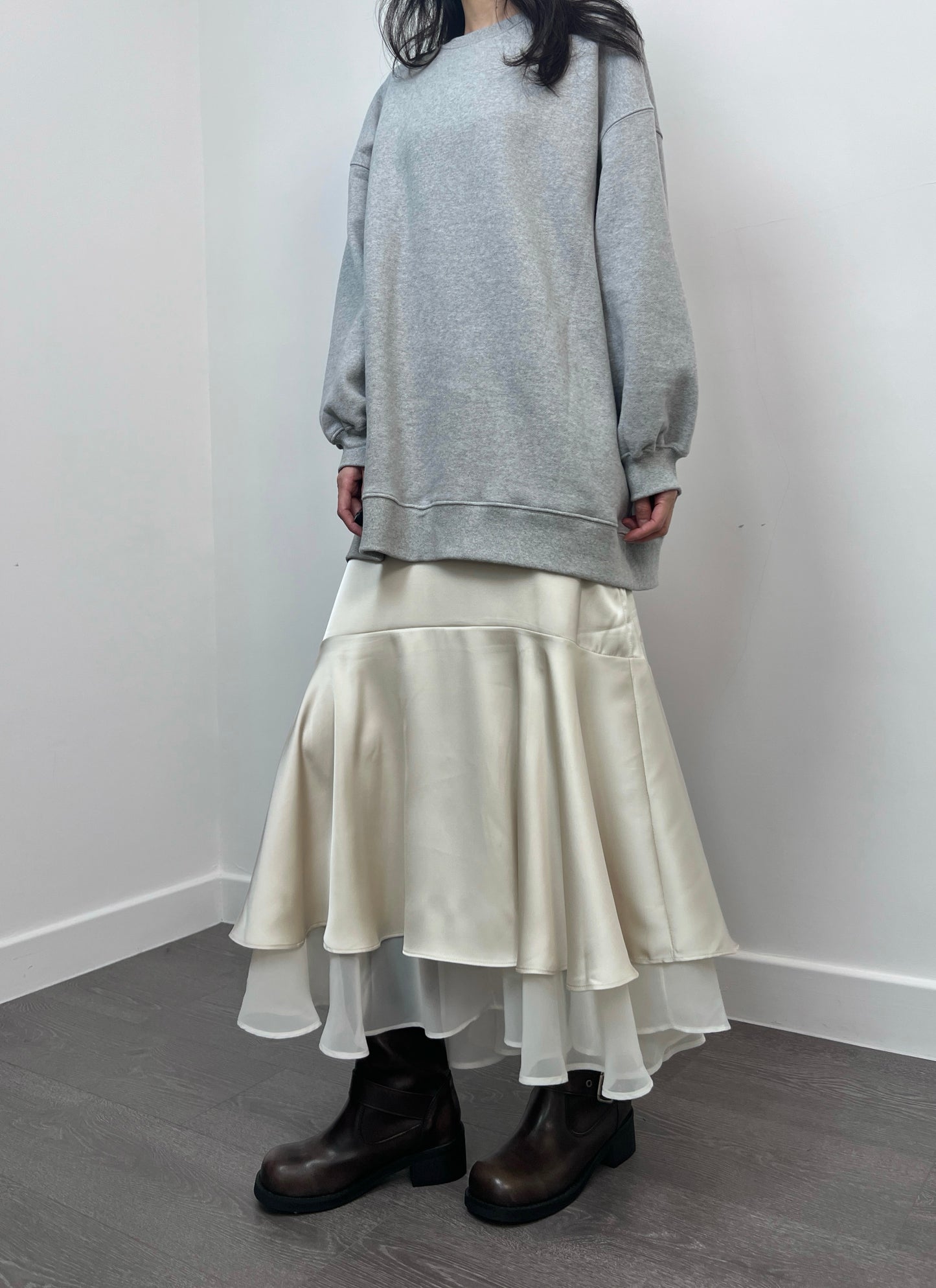 11月PO 好靚自留｜ 1124124 Ruffled Satin Skirt