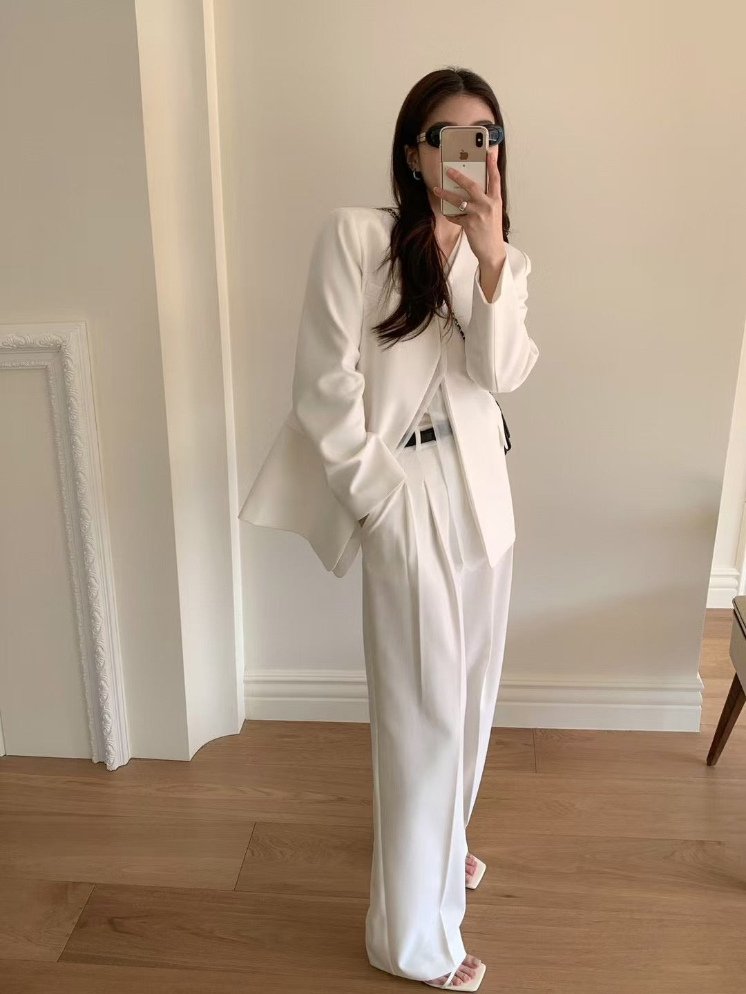 3 PO Hot pick｜0325031 Sheer Trim jacket set