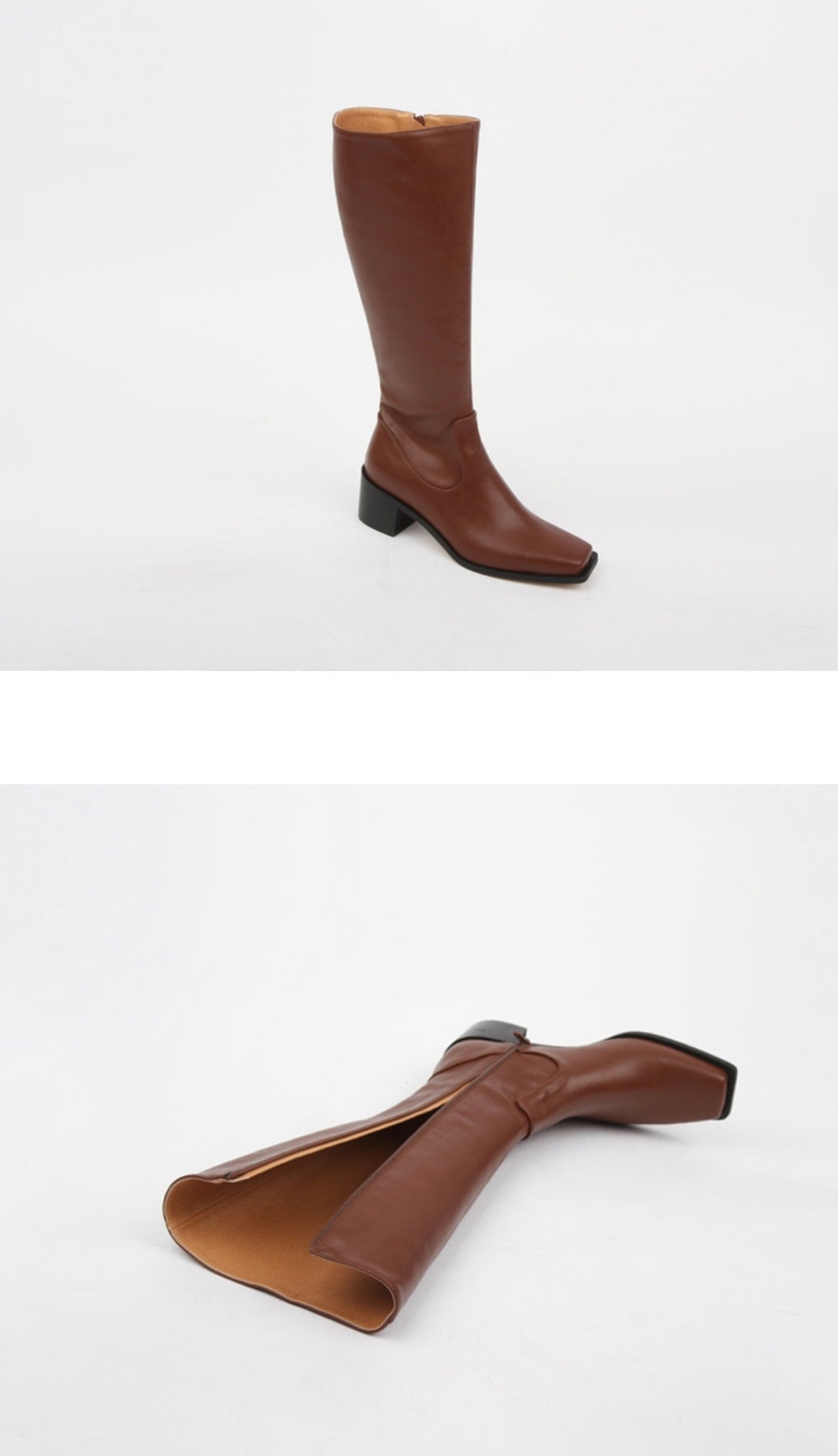 12PO 熱賣基礎款｜SH0037 Knee high fit squared off point toe boots