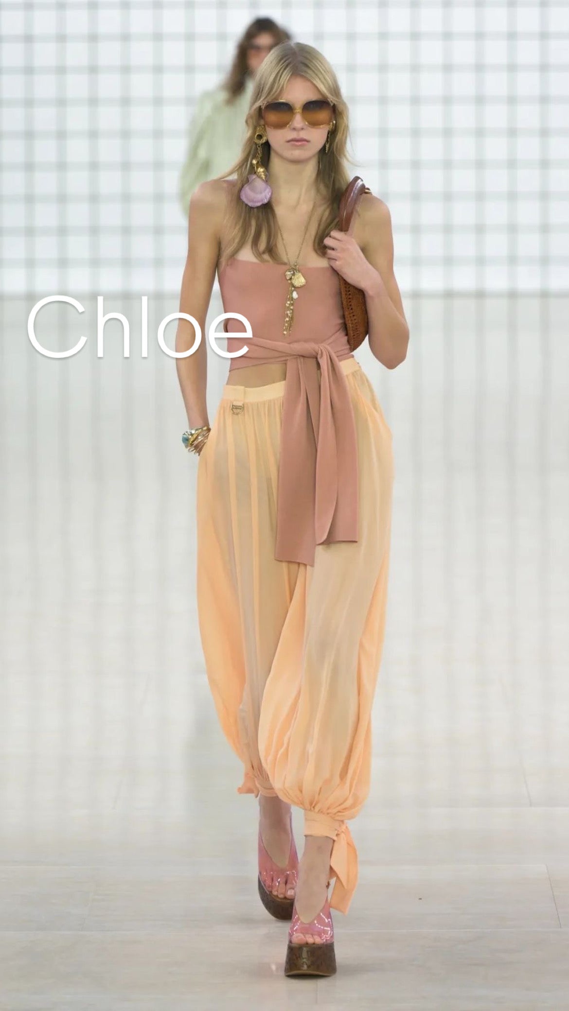 6PO 25Trend ｜06250111 Chiffon Aladdin pants