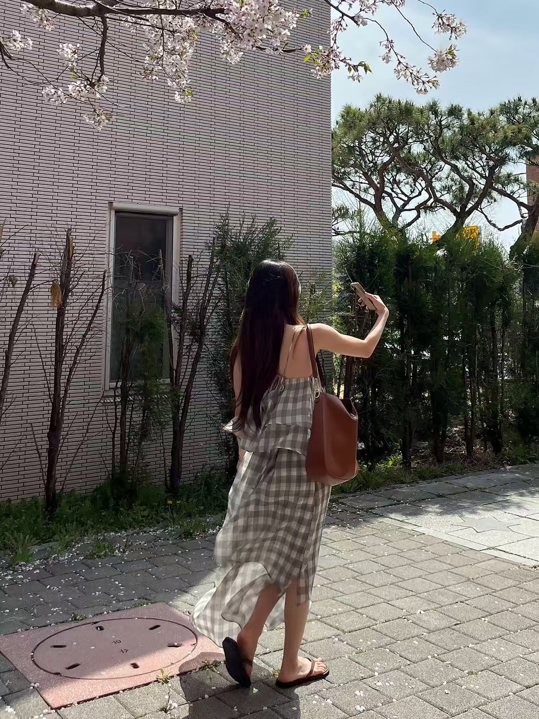 5PO |0525087   飄逸氣質款吊帶連身裙