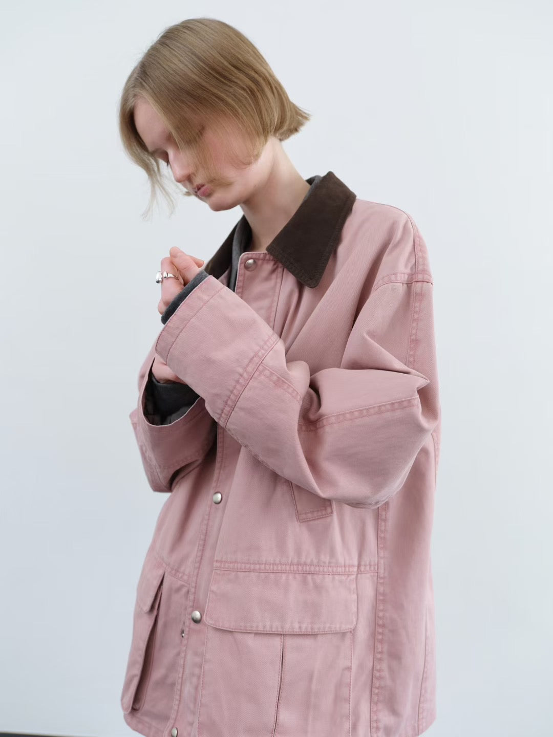 9PO 私心款 | 08250160 粉紅Parka jacket
